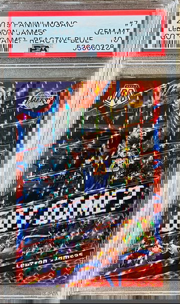 2019 Mosaic Lebron James Got Game? Reactive Blue Prizm /99 PSA 10! 🔥