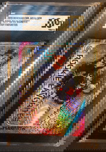 Bo Bichette 2020 Bowman Chrome Mega Refractor RC ROY favorites SGC 10