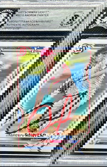 2021 Bowman Draft Andrew Painter Beckett/Fanatics Witnessed Autograph