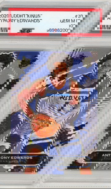 ANTHONY EDWARDS 2020-21 Panini Court Kings Rc #70 PSA 10