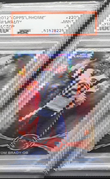 2012 Topps Chrome #220 Tom Brady XFractor PSA 9