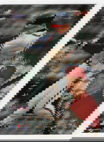 1996 BOWMAN'S BEST ATOMIC REFRACTOR MIRROR IMAGE JONES ROLEN BOGGS ARIAS # 3 HOFF