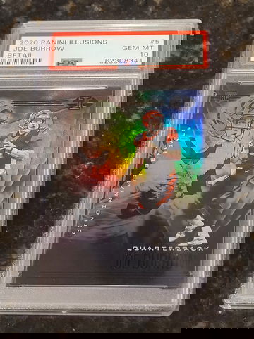2020 Panini Illusions Retail #5 Joe Burrow Bengals RC Rookie PSA 10 GEM MINT