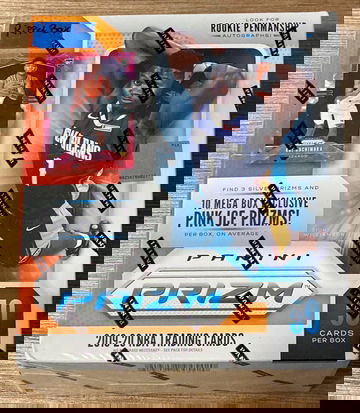 2019 Panini Prizm Mega Box 50 Cards (10 Pink Ice Prizm) Basketball NBA Ripped Box!