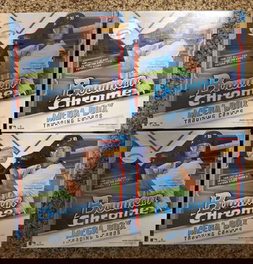 4 x 2021 Bowman Chrome Mega Boxes MLB Baseball 