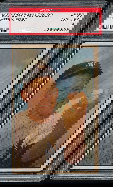 1953 Bowman Whitey Ford #153 PSA 4 - Yankees