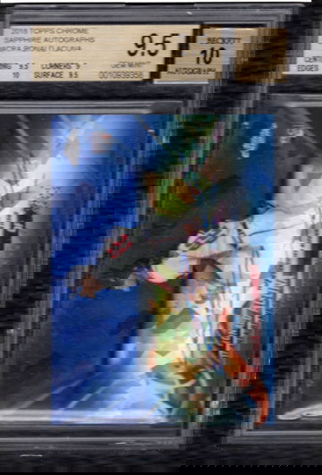 2018 Topps Chrome Sapphire Ronald Acuna Jr. Autograph BGS 9.5 10