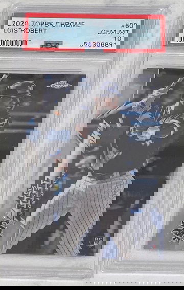 2020 Topps Chrome Luis Robert RC PSA 10