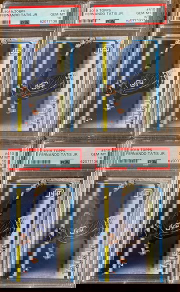 Investor Lot of 4 2019 Fernando Tatis Jr. Topps PSA10 rookie cards