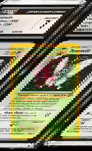 1999 Pokémon Jungle Venomoth #13/64 Holo CGC 7