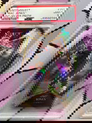 2021 Select Mac Jones Die-Cut Silver Prizm PSA 9