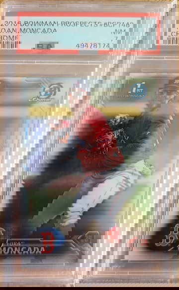 2016 Bowman Chrome Yoan Moncada PSA 7