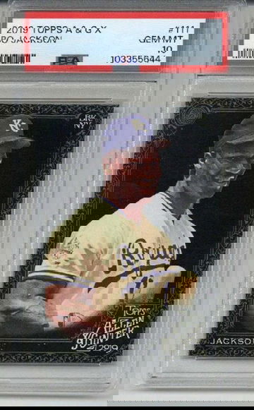 2019 TOPPS ALLEN & GINTER X #111 BO JACKSON CARD ROYALS PSA 10 LOW POP 6 RARE