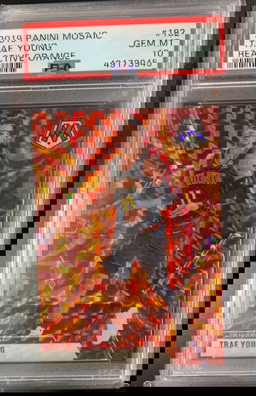 2019 Trae Young Panini Mosaic Reactive Orange psa 10 