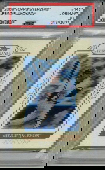 2008 TOPPS STERLING #147 REGGIE JACKSON LE 025/250 NEW YORK YANKEES PSA 10