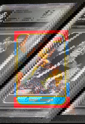 BGS 8.5 MAGIC JOHNSON 1986 FLEER 