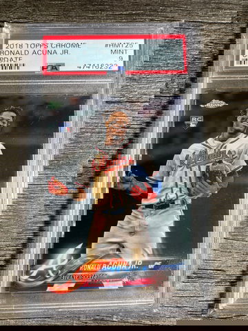 2018 Topps Chrome Ronald Acuna Jr Update RC