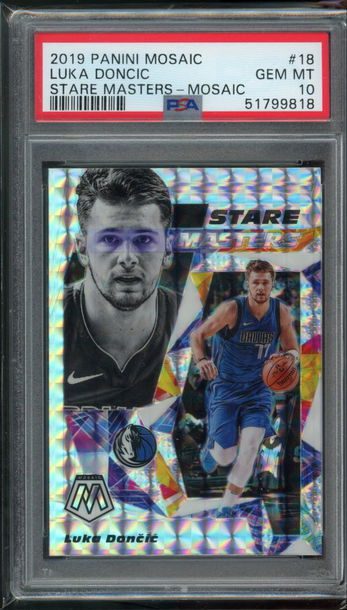 2019 Mosaic Stare Masters Mosaic Luka Doncic PSA 10 