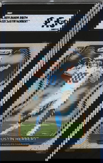 2020 Panini Prizm Justin Herbert  SGC 9.5 MINT PLUS 