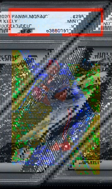 2020 Mosaic  Jim Kelly No Huddle Gold #1/10 - PSA 9