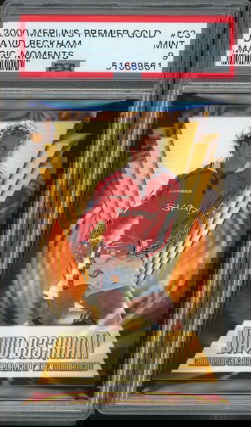 2000 Merlin's Premier Gold  David Beckham PSA 9 Magic Moments POP 1 None Higher