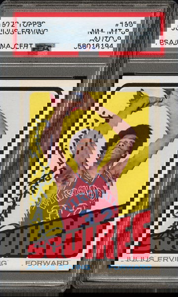 1972 Topps Julius Erving #195 PSA 8