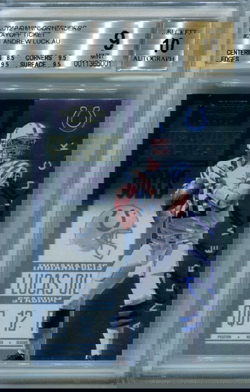 Andrew Luck /99 contenders BGS 9 auto 10