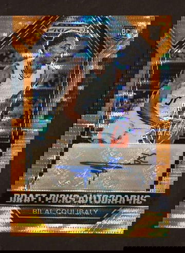 2023 Prizm #DPA-BCB Bilal Coulibaly Draft Picks Auto Orange Pulsar /49