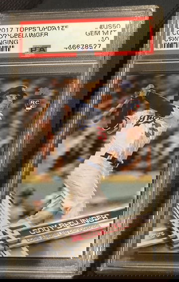 2017 Topps Update Cody Bellinger Swinging PSA 10 #US50