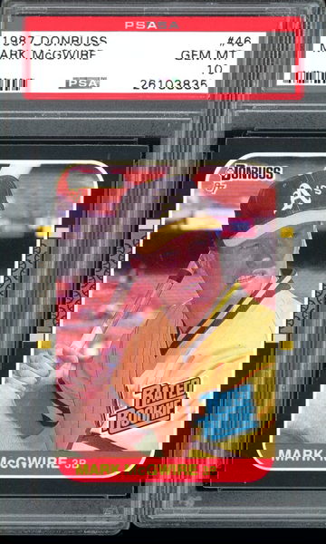 MARK MCGWIRE 1987 DONRUSS #46 PSA 10 GEM MINT RC