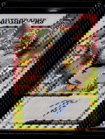 2024 Panini Mosaic Autographs Prizm Justin Fields #AM-JFS Auto