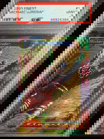 1993 Finest #1 Michael Jordan PSA 9