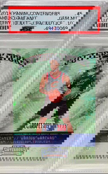2019 Contenders Darius Garland Rookie Lottery Ticket Cracked Ice #17/25 PSA 10 Pop 2