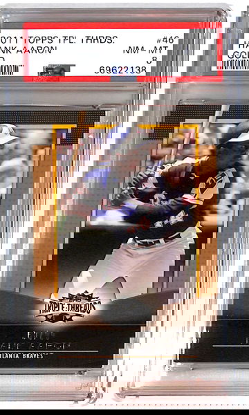 2011 Topps Triple Threads Hank Aaron Gold PSA 8 POP 1 HOF Atlanta Braves MLB