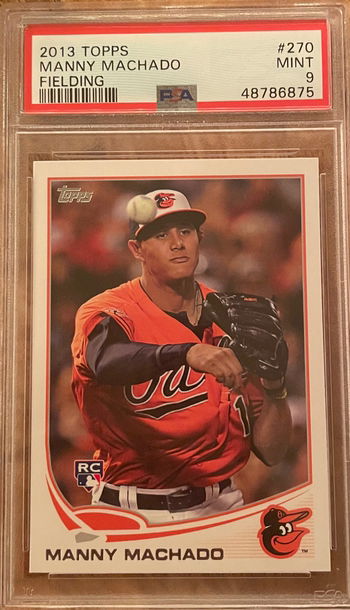 2013 topps manny machado #270 psa 9 