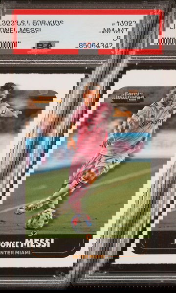 Lionel Messi 2023 Sports Illustrated for Kids #1092 PSA 8 - 1st Card Inter Miami