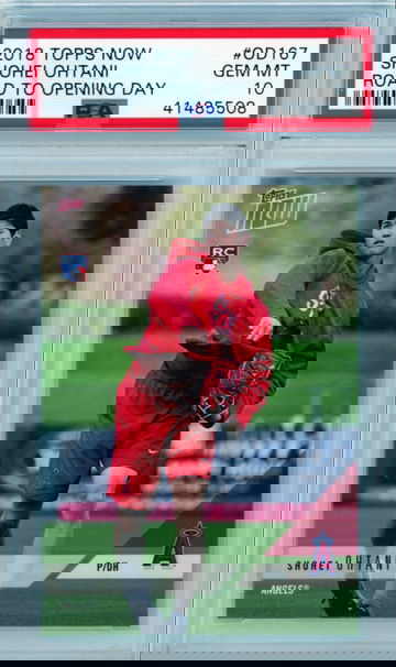 2018 Topps Now #OD167Shohei Ohtani Road To Opening Day PSA 10 GEM MINT!