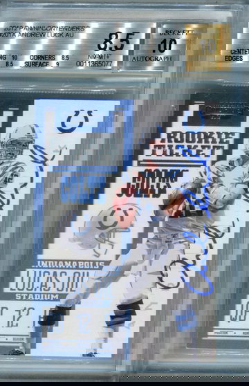 Andrew Luck Contenders Rookie Ticket BGS 8.5 auto 10