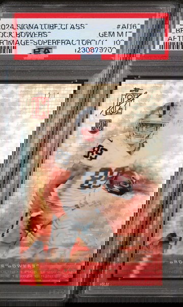 2024 Topps Signature Class After Image Superfractor 1/1 Brock Bowers #AI16 PSA 10