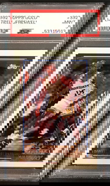 1992-93 Topps Gold #392 Latrell Sprewell PSA 9 MINT RC