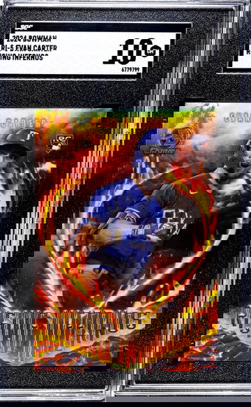 2024 Bowman #RI-5 Evan Carter Rising Infernos SGC 10