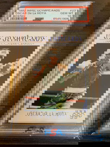 1992 Impel Olympicards Boxing #23 Oscar De La Hoya - Graded PSA 10. Olympics.