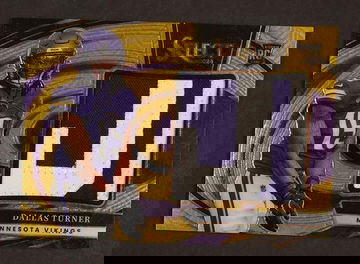 2024 Panini Select #JRS-DTR Dallas Turner Prizm Rookie /10 Patch RC Gold