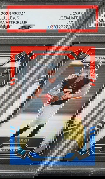 Will Levis 2023 Prizm Red White Blue PSA 10