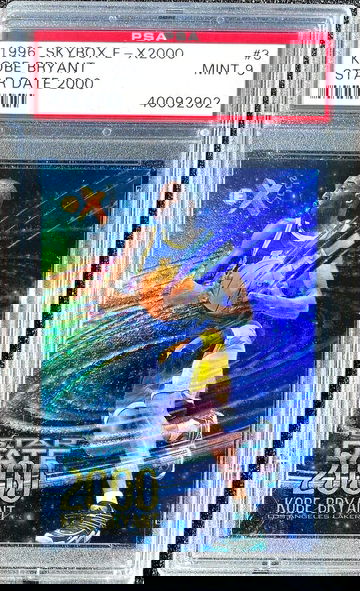 1996 SkyBox E-X2000 Star Date 2000 KOBE BRYANT #3 PSA 9