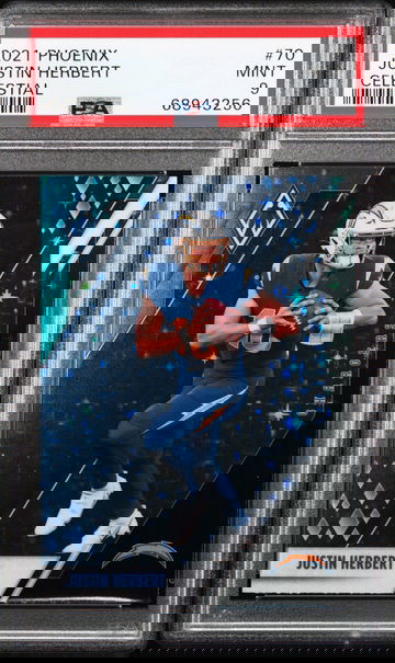 2021 Panini Phoenix Fanatics Exclusive Set Celestial Justin Herbert #70 PSA 9