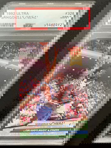 1992 Ultra #328 Shaquille O’Neal PSA 9
