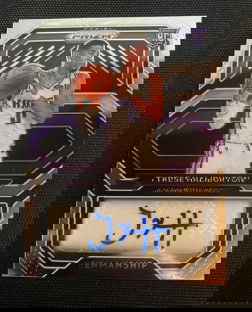 Rookie Penmanship Tyrese Haliburton Prizm Auto #RP-THB Rookie