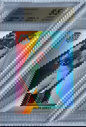 2020 Jalen Hurts Silver Mosaic Rookie Gem Mint BGS 9.5