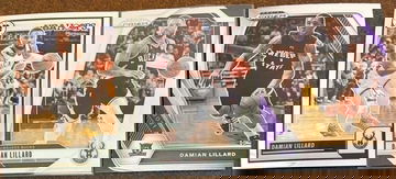 3 Card Damian Lillard Lot